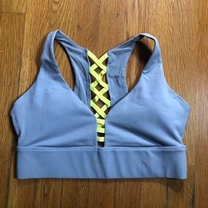 Fabletics grey sports bra